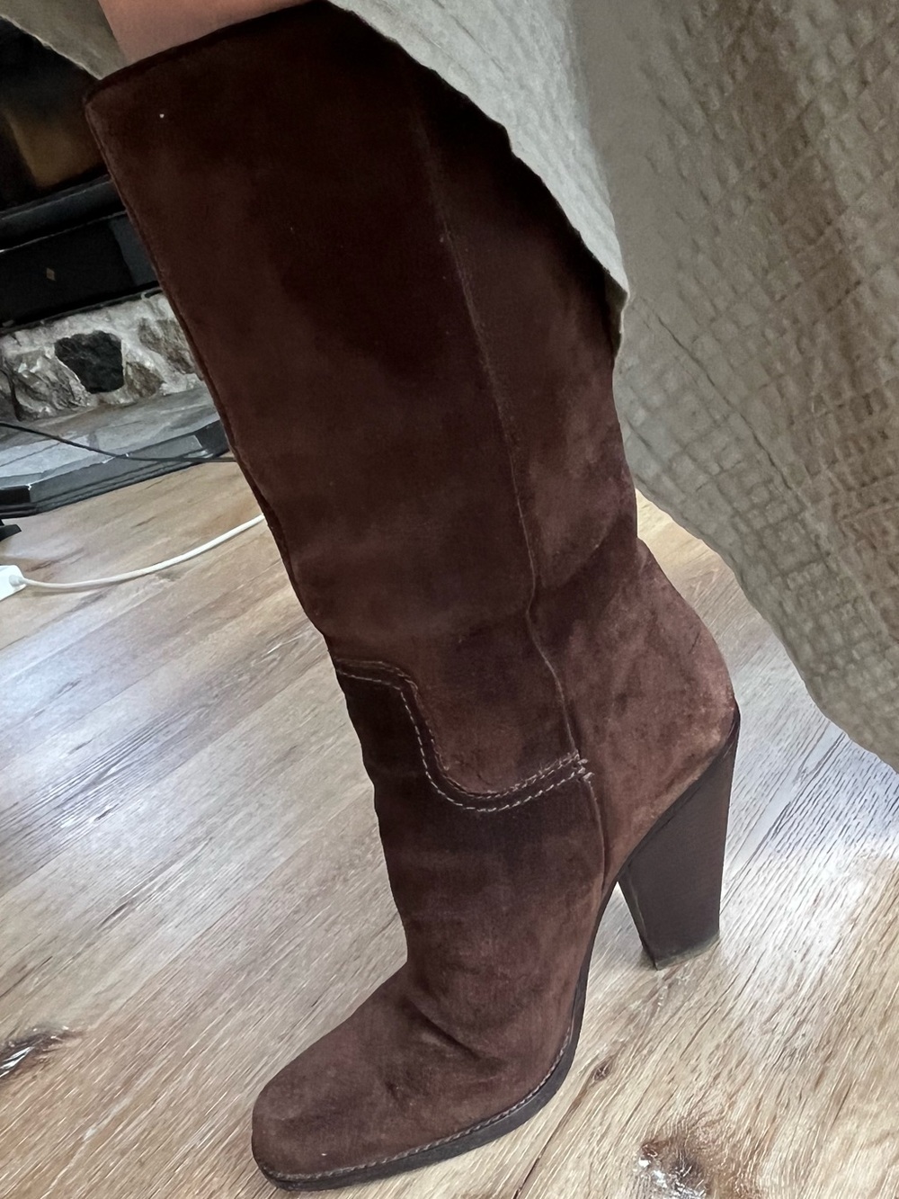 Brown Suede Western boots
